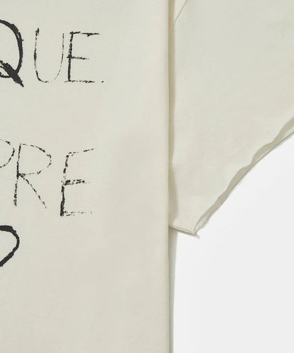 Por que sempre eu? Raw Edge T-shirt Bone White - Four Street