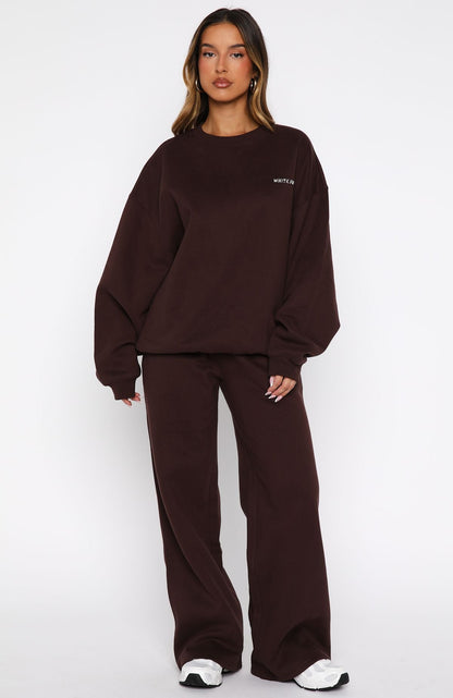 Test Drive Oversized Sweater Chocolate
