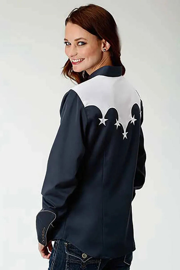 Roper American Star Snap (Blue) - Women's Shirt - Hatcountry