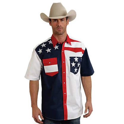 Roper Americana Short Sleeve - Mens Western Shirt - Hatcountry