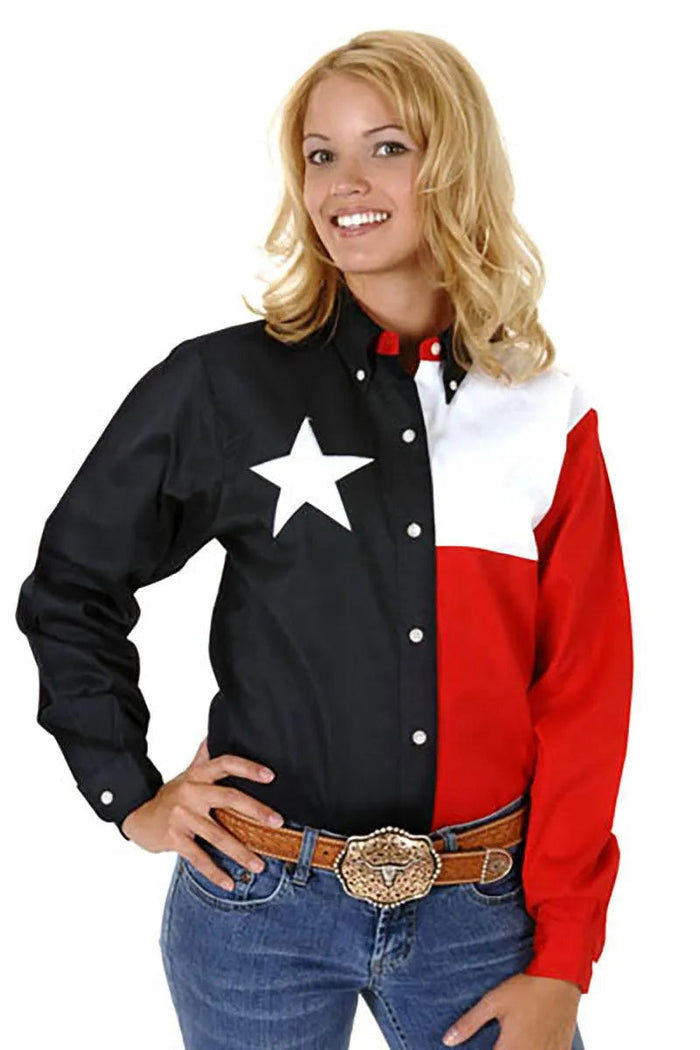 Roper Texas Flag Snap Long Sleeve - Women's Shirt - Hatcountry