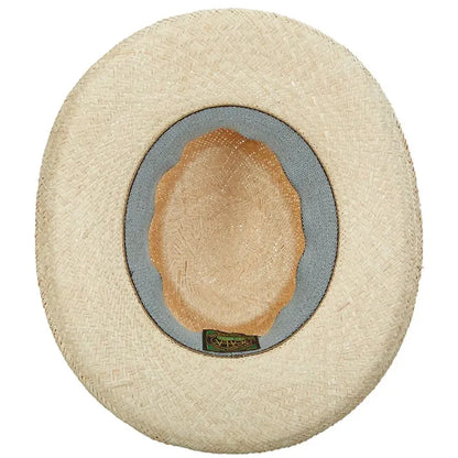 Scala Bunker - Palm Straw Gambler Hat