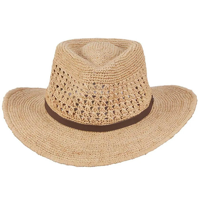 Scala Puerto- Straw Fedora Hat - Hatcountry