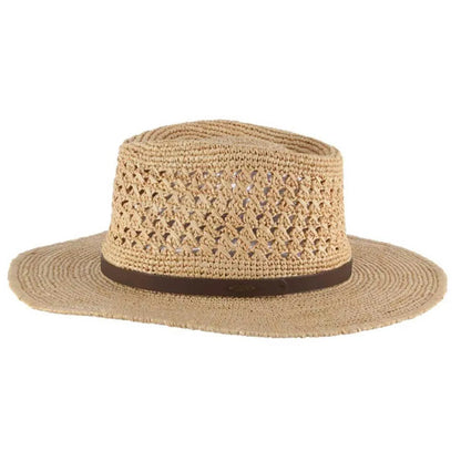 Scala Puerto- Straw Fedora Hat - Hatcountry