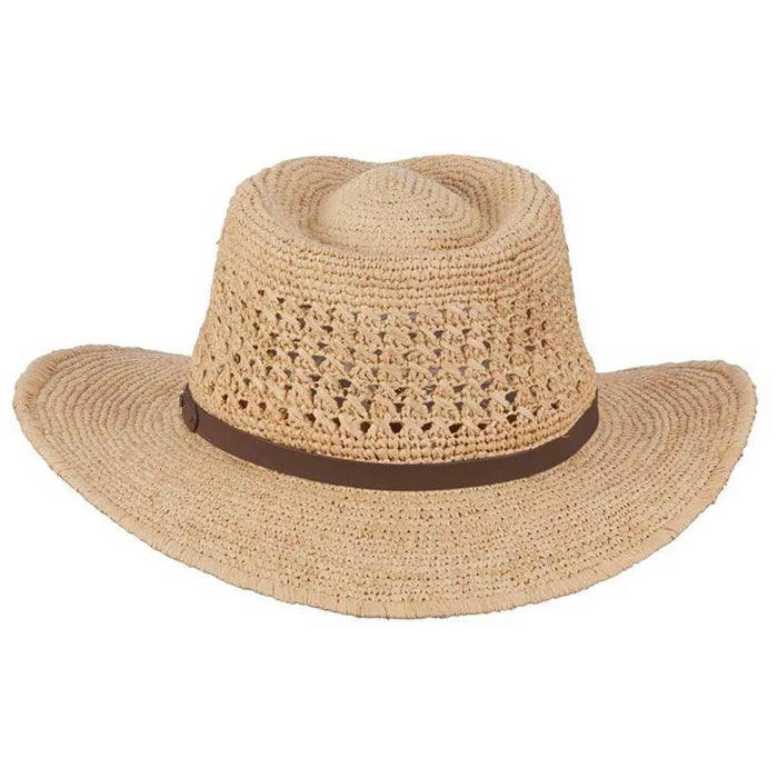 Scala Puerto- Straw Fedora Hat - Hatcountry