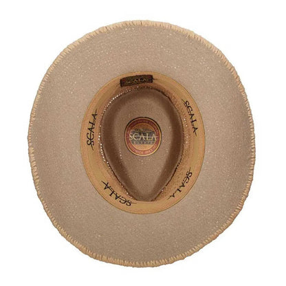 Scala Puerto- Straw Fedora Hat - Hatcountry