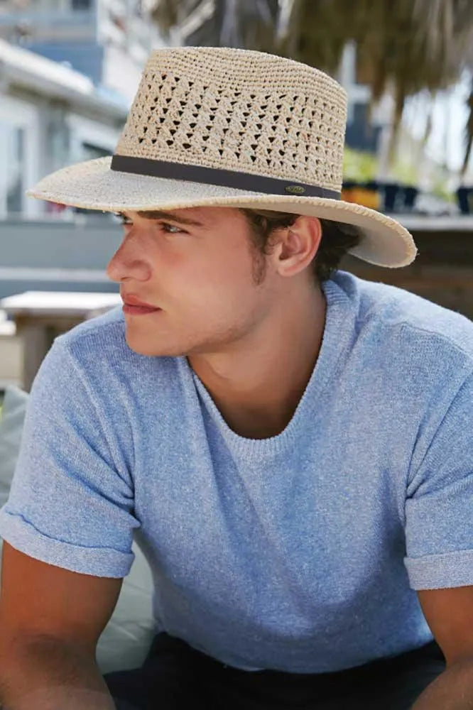 Scala Puerto- Straw Fedora Hat - Hatcountry