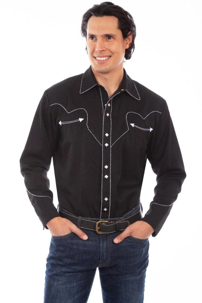 Scully Candy Cane - Men's Western Shirt - Hatcountry