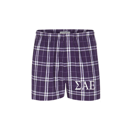 Sigma Alpha Epsilon Pajama Bottom Shorts-Boxers