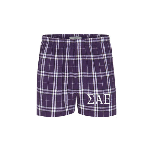 Sigma Alpha Epsilon Pajama Bottom Shorts-Boxers