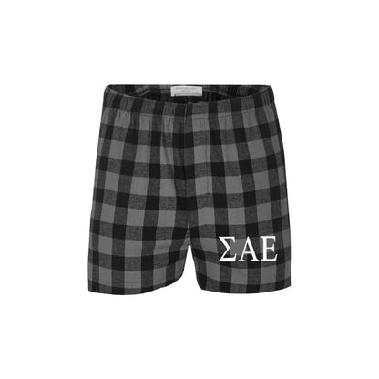 Sigma Alpha Epsilon Pajama Bottom Shorts-Boxers