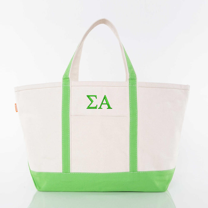 Sigma Alpha Large Canvas Tote Bag