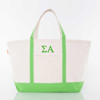 Sigma Alpha Large Canvas Tote Bag