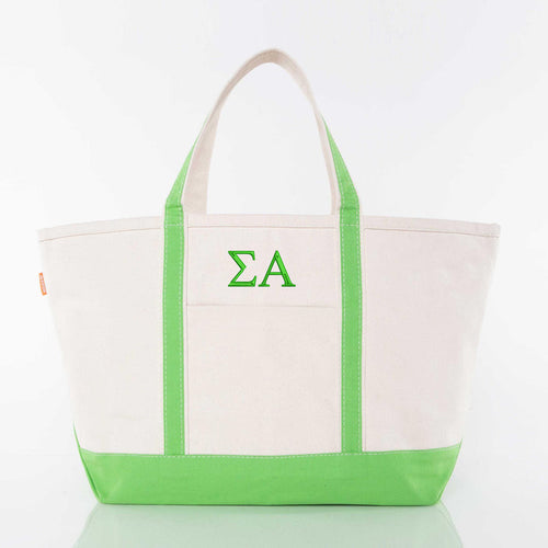Sigma Alpha Large Canvas Tote Bag