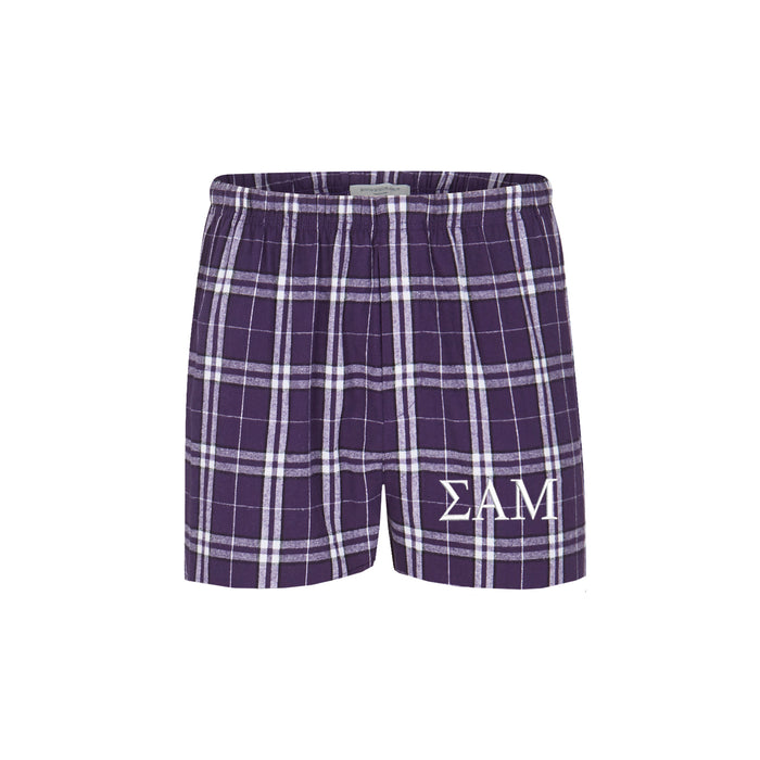 Sigma Alpha Mu-Pajama Bottom Shorts-Boxers