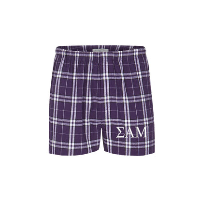 Sigma Alpha Mu-Pajama Bottom Shorts-Boxers