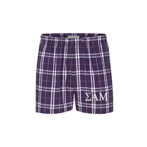 Sigma Alpha Mu-Pajama Bottom Shorts-Boxers