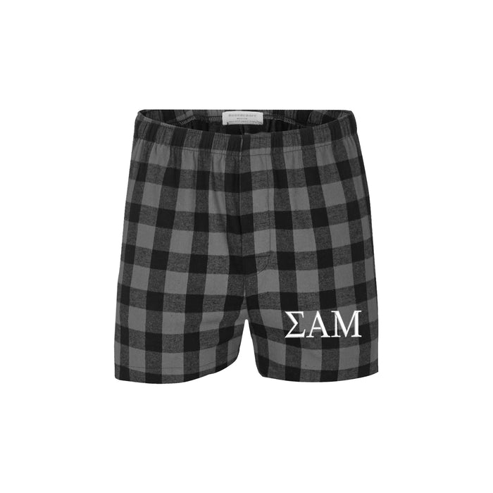 Sigma Alpha Mu-Pajama Bottom Shorts-Boxers