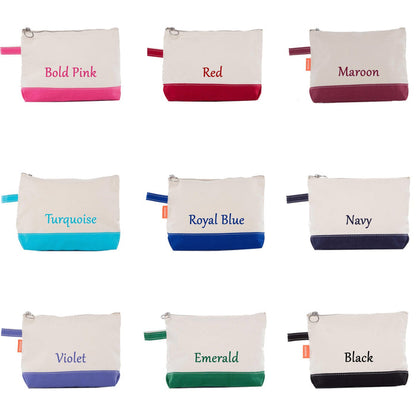 Sigma Delta Tau Canvas Cosmetic Bag
