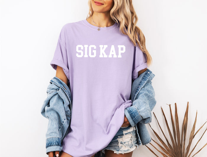 Sigma Kappa Heavyweight Short Sleeve T-shirt - Comfort Colors