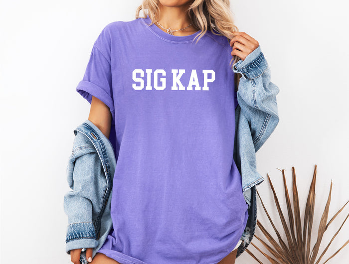 Sigma Kappa Heavyweight Short Sleeve T-shirt - Comfort Colors