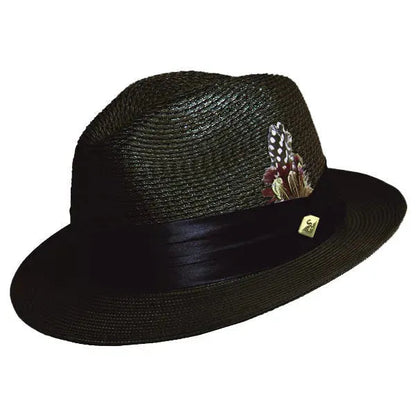 Stacy Adams Cancun - Milan Straw Fedora Hat - Hatcountry