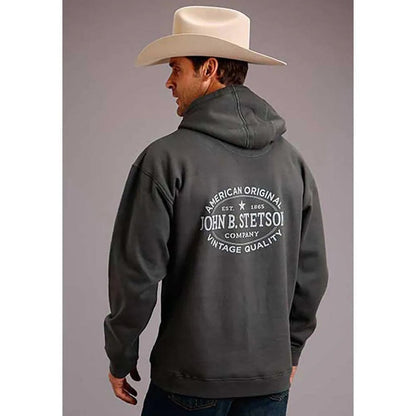 Stetson Star (Heather Grey) - Men's Hoodie Sweatshirt - Hatcountry