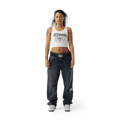 SUFGLO CROP TANK OFF WHITE