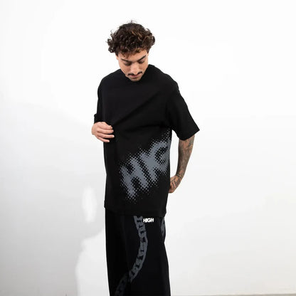 Tee Halftone Black - Four Street