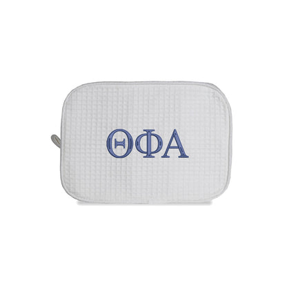 Theta Phi Alpha Waffle Weave Cosmetic Bag