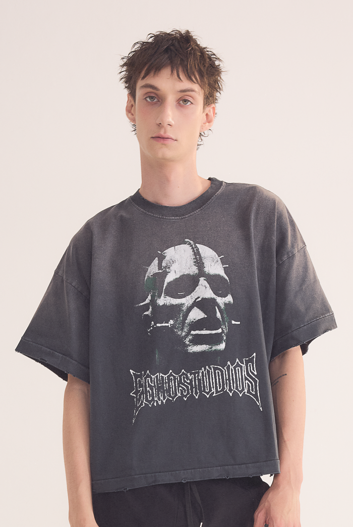 TORMENT OVERBOXY TEE - FADED BLACK