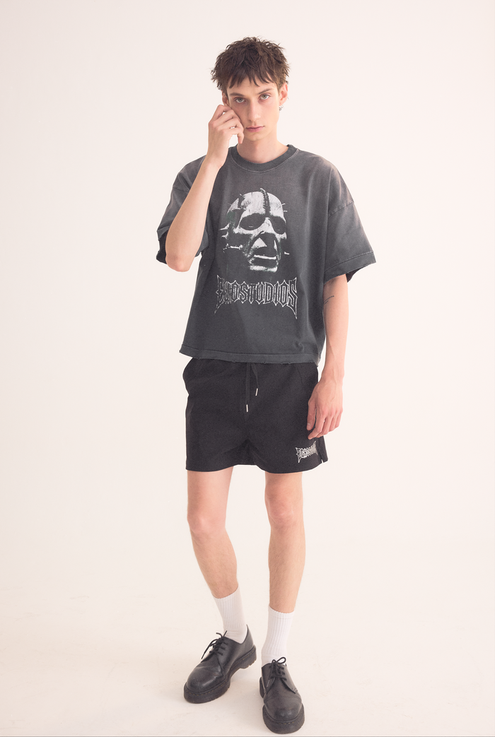 TORMENT OVERBOXY TEE - FADED BLACK