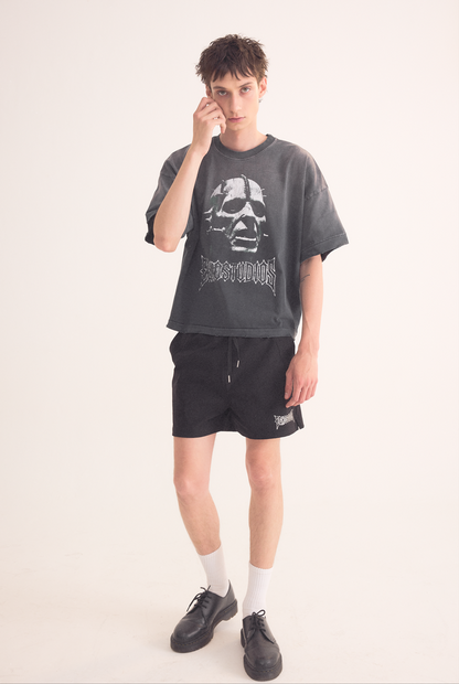 TORMENT OVERBOXY TEE - FADED BLACK