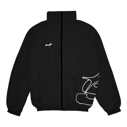 TRACK JACKET S STAR BLACK - Four Street