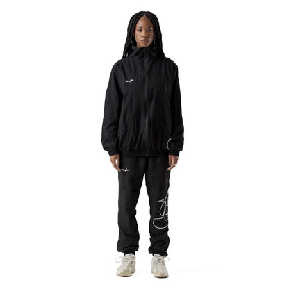 TRACK JACKET S STAR BLACK - Four Street