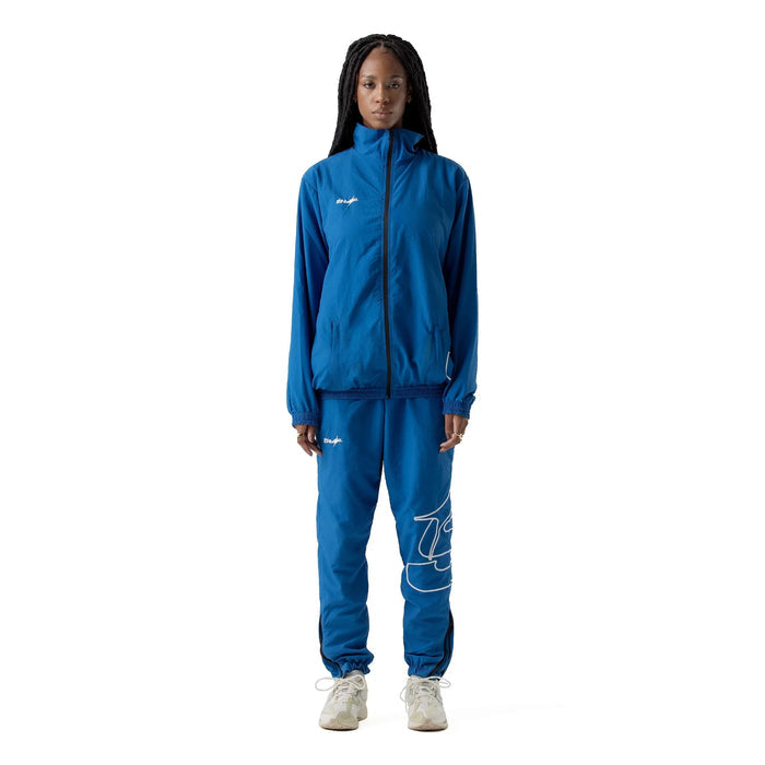 TRACK JACKET S STAR NAVY BLUE - Four Street