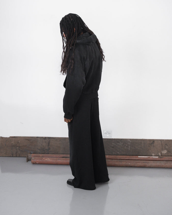 UNF HEAVY ZIP HOODIE - BLACK