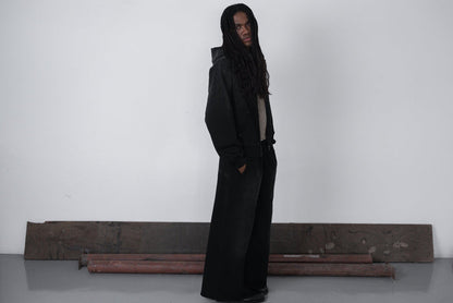 UNF HEAVY ZIP HOODIE - BLACK