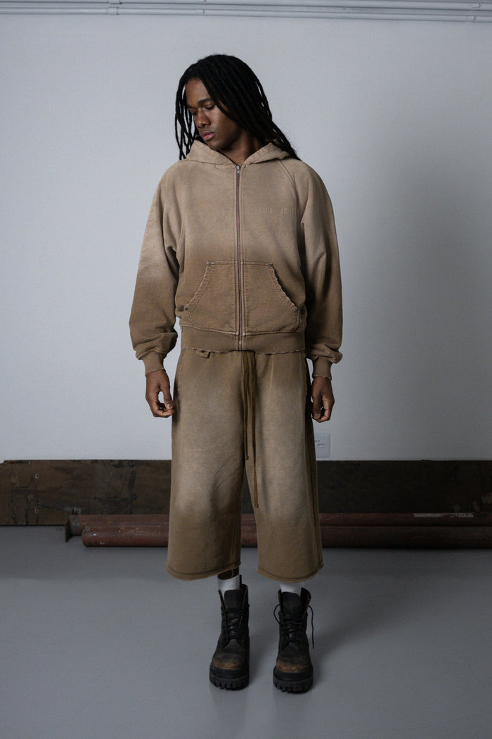 UNF HEAVY ZIP HOODIE - SAND