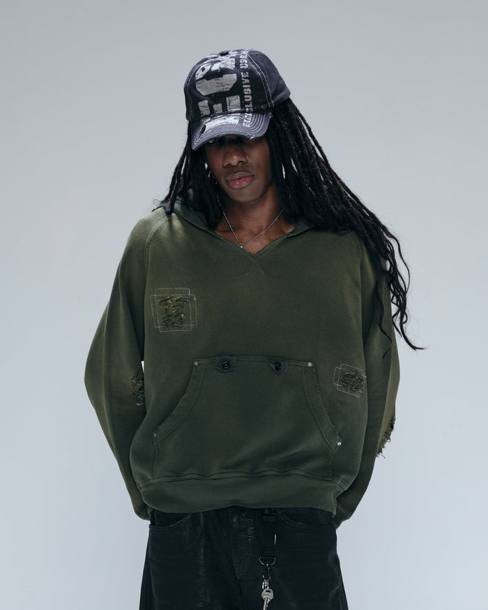 VOID HOODIE - DIRTY GREEN