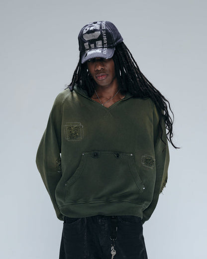 VOID HOODIE - DIRTY GREEN