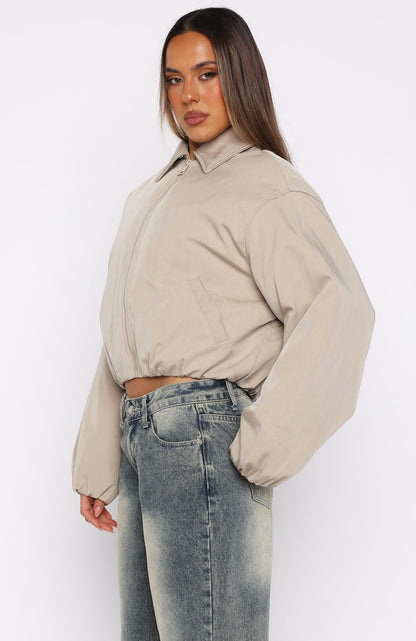 Back To Friends Jacket Sand