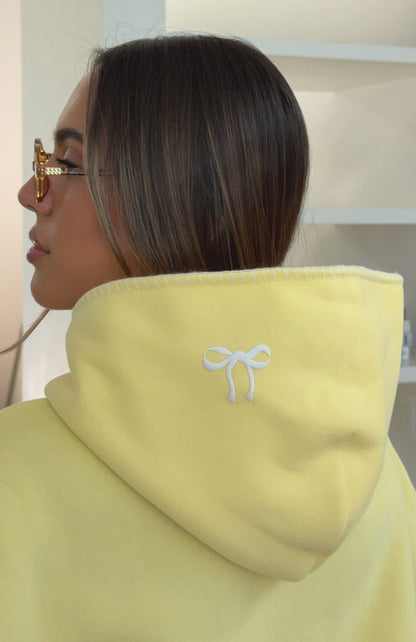 Vol. 1 Front Graphic Oversized Hoodie Lemon