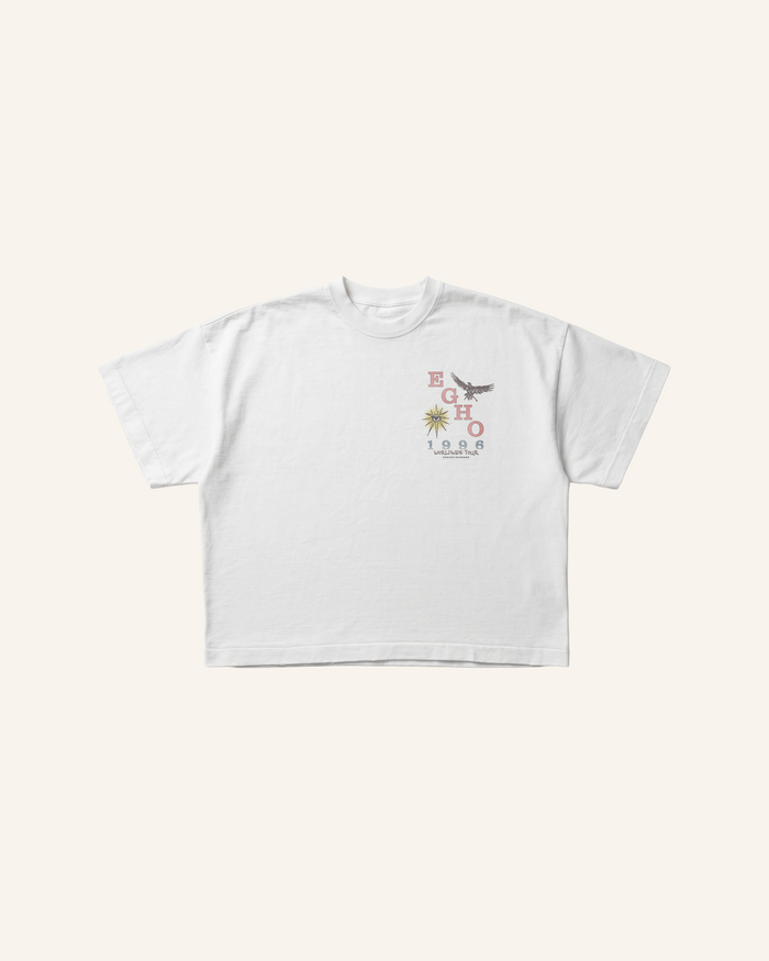 WORLDWIDE TOUR OVERBOXY TEE - WHITE
