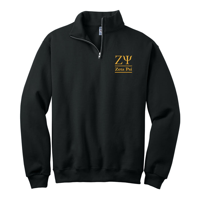 Zeta Psi Quarter Zip Pullover Sweatshirt