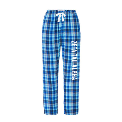 Zeta Tau Alpha Flannel Pants