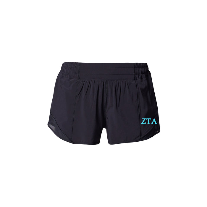 Zeta Tau Alpha lululemon Hotty Hot High-Rise Lined Short 2.5" - Black
